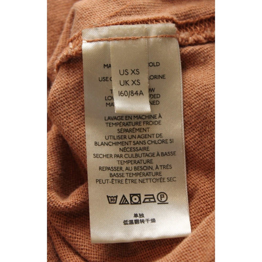 Free People We The Free Grunge Indie Sleaze Boxy Brown Cropped CC Tee Shirt XS - Picture 9 of 11